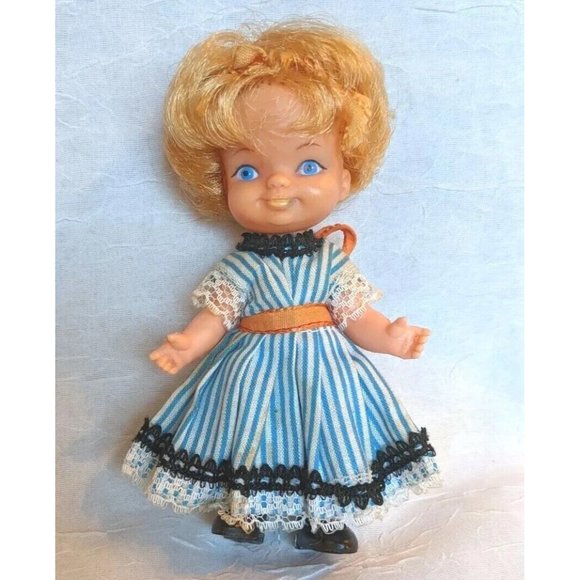 Miss Muffet Doll 1968 Kutter Blonde Nursery Rhyme Lil Arnold Hong Kong Vtg Boxed - Picture 2 of 13